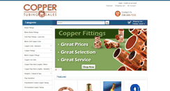 Desktop Screenshot of coppertubingsales.com
