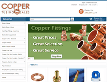 Tablet Screenshot of coppertubingsales.com
